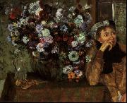 Edgar Degas Madame Valpincon with Chrysanthemums oil on canvas